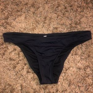 Hipster style black bikini bottoms
